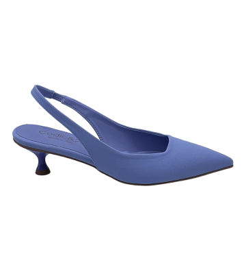 Slingback lilla tacco basso