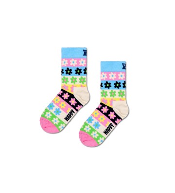 Kids flower stripe sock