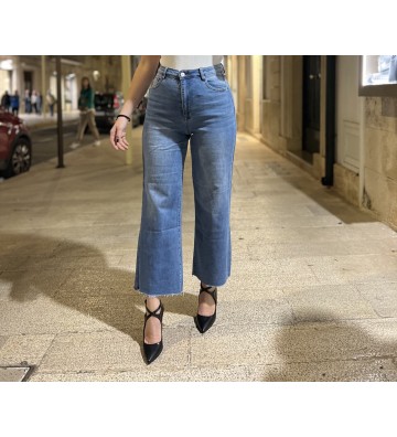 Jeans wide leg cropped