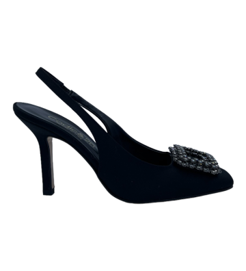 Slingback nero tacco alto...