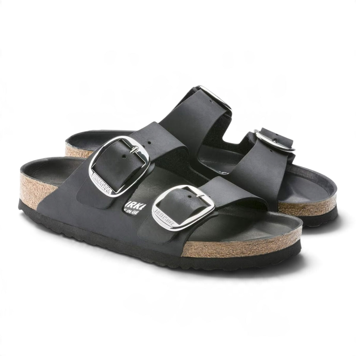 Arizona Big Buckle black, Oiled Leather