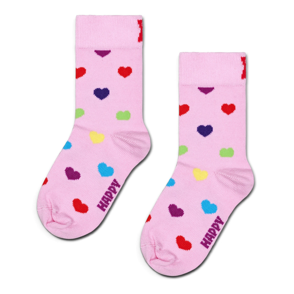 Kids Heart Sock Happy Socks rosa