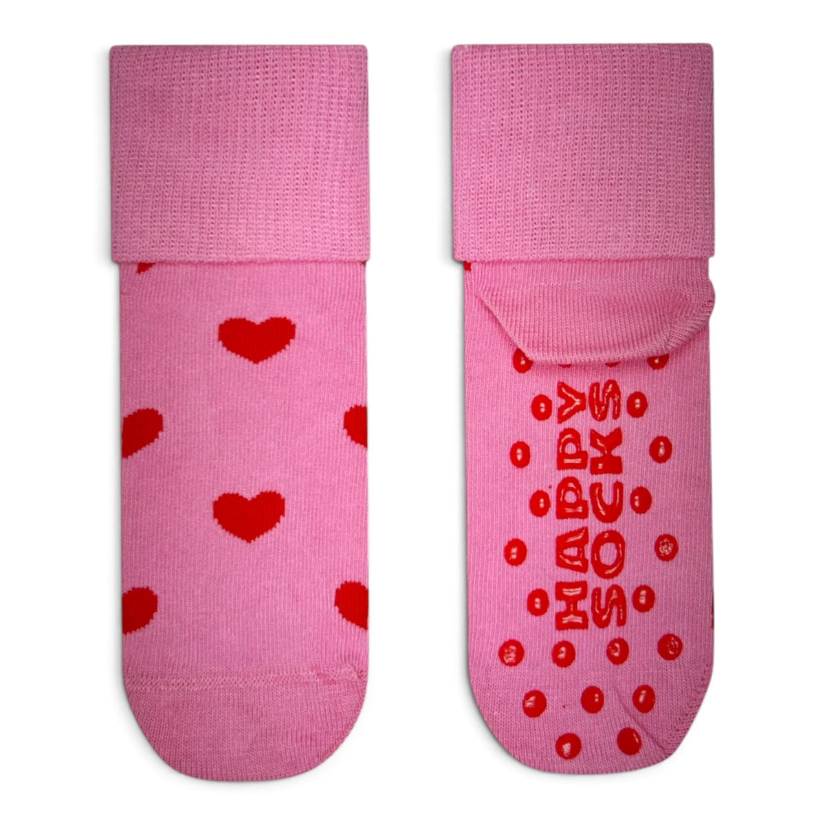 Kids Hearts Anti-Slip Sock Happy Socks rosa