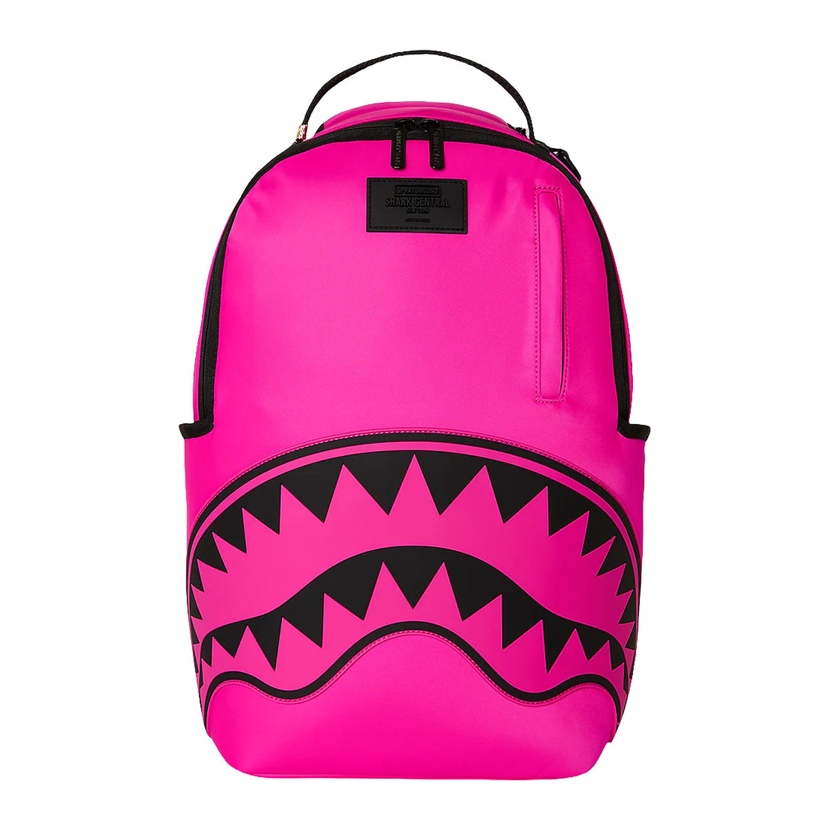 Zaini Sprayground Shark Central White Stencil Pink Nylon backpack