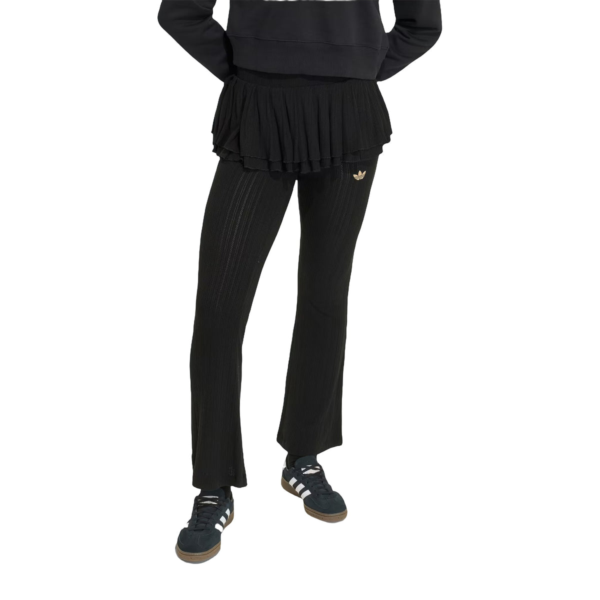 Pantaloni Adidas Leggings Slim IN Maglia CON Volant, vista 3