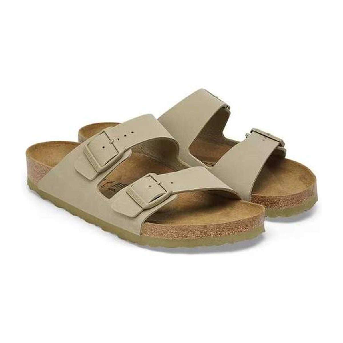 Sandali Birkenstock Arizona Faded Khaki, Birko Flor, vista 2