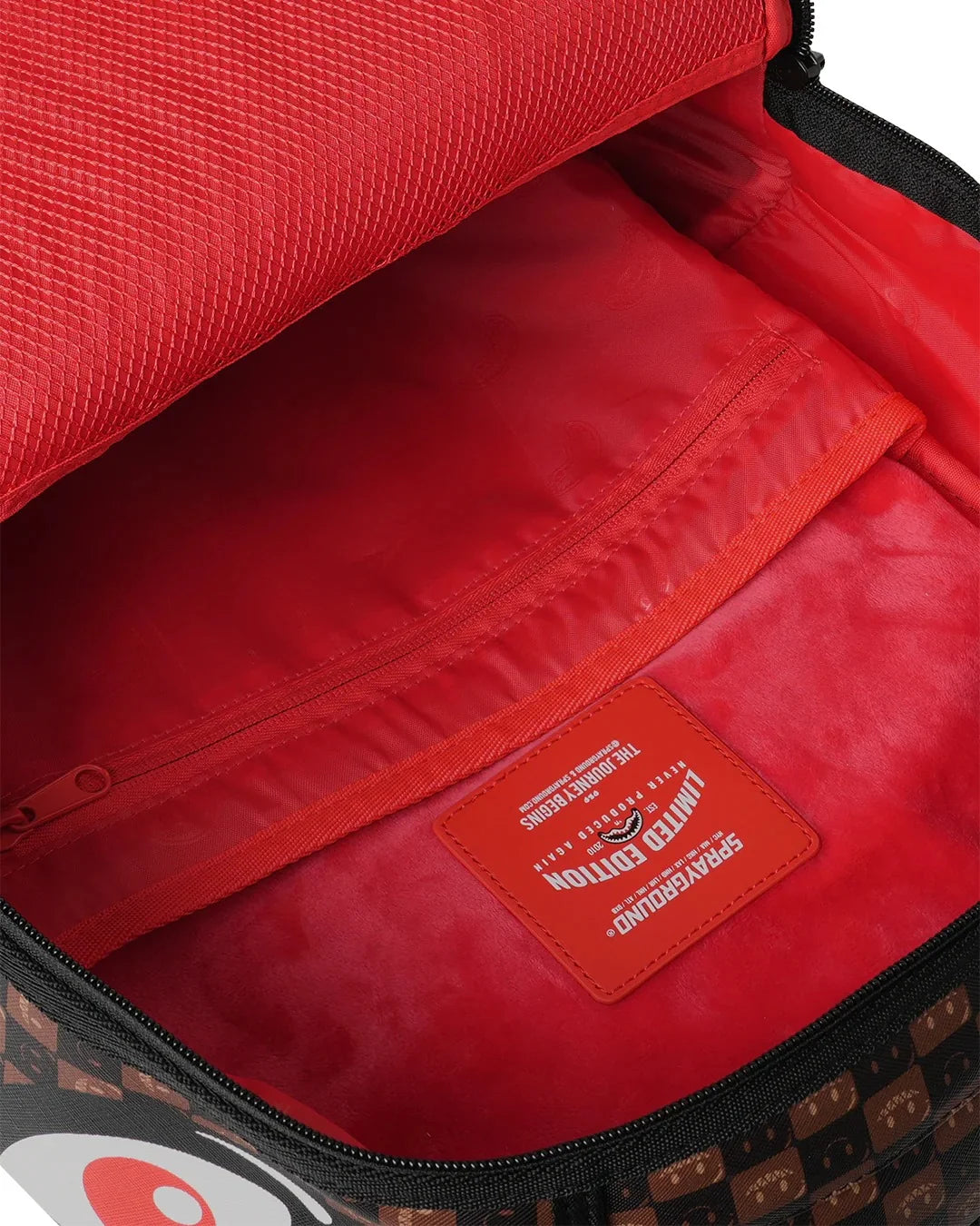 Zaini Sprayground Sharks in Paris WTF Bubble Brown Check backpack – foto 4