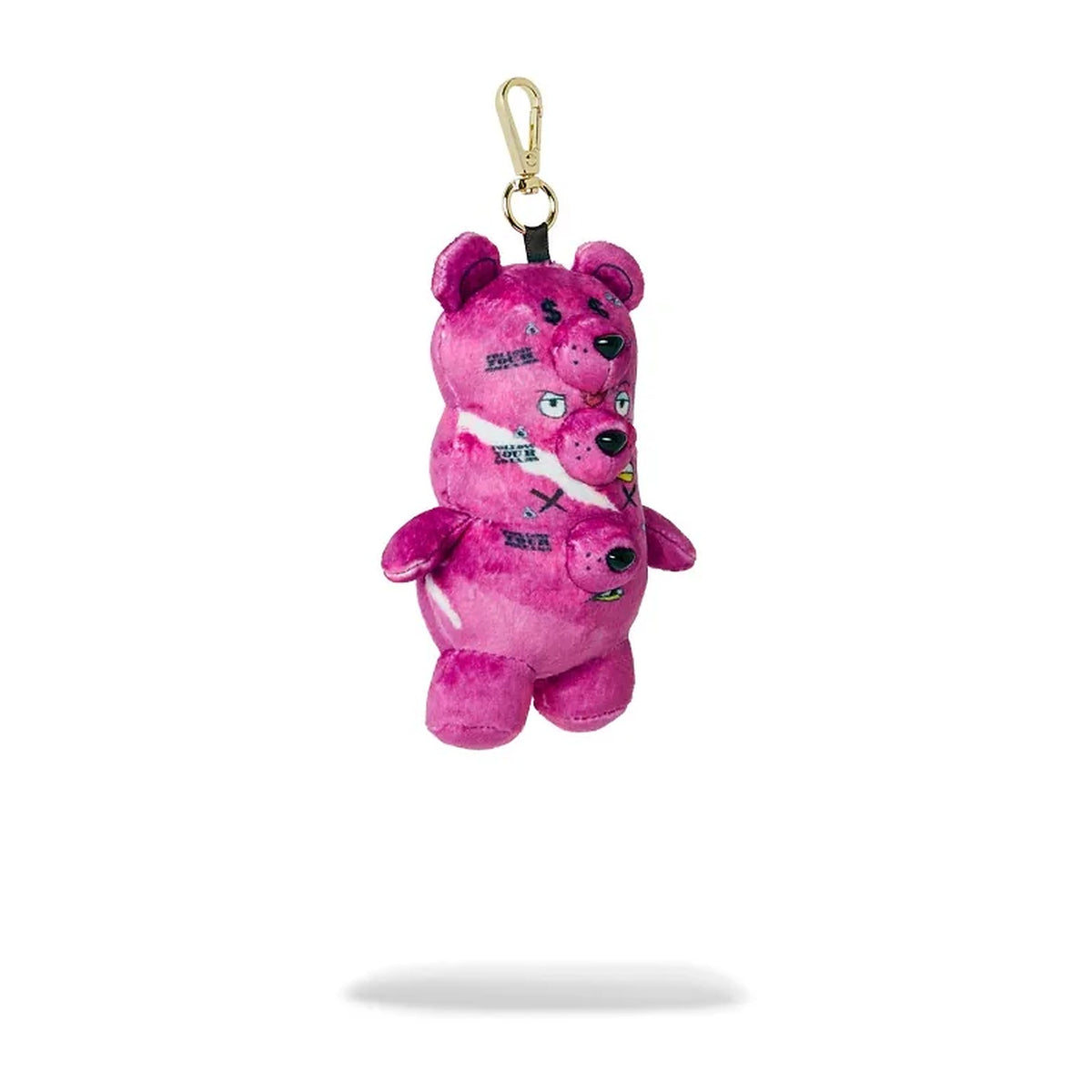 Portachiavi Sprayground Triple Pink Bear Keychain – foto 2