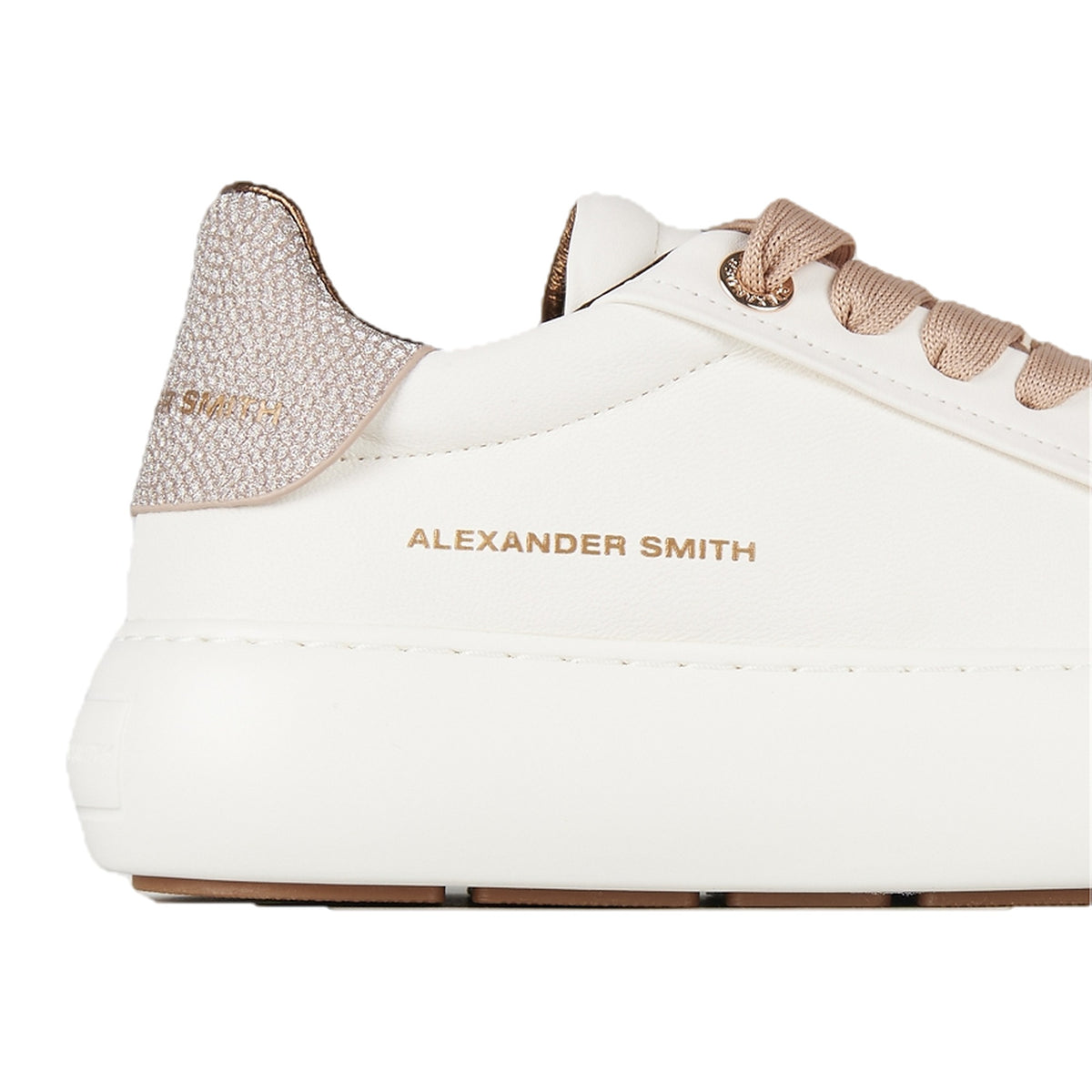Sneakers Alexander Smith Soho Woman White Gold, vista 3