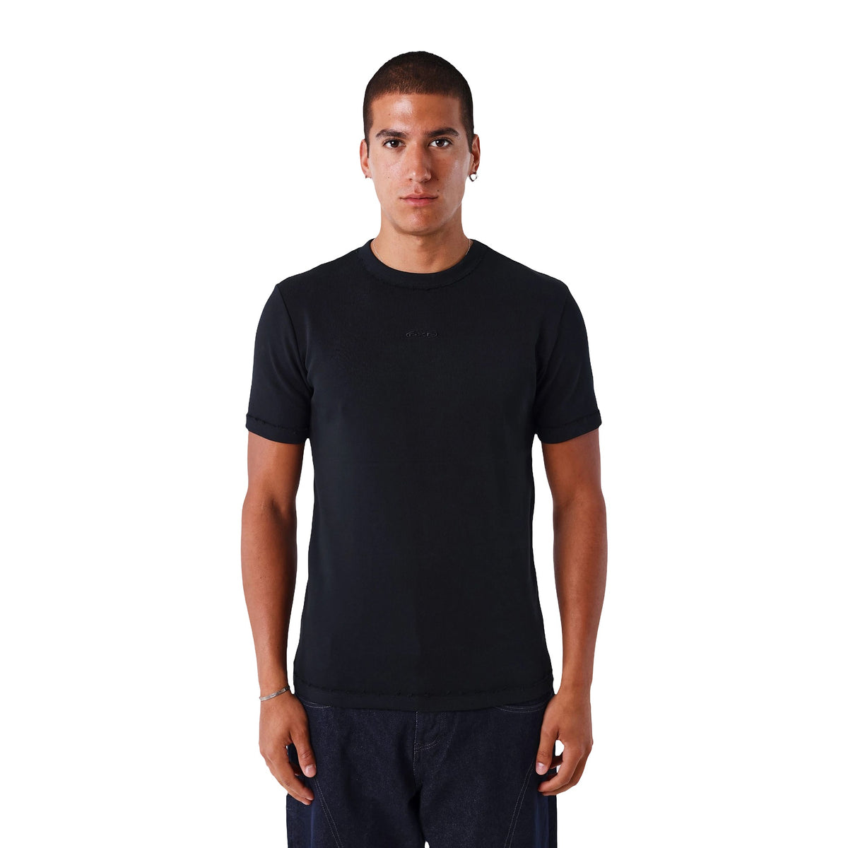 T-shirt maniche corte destroy