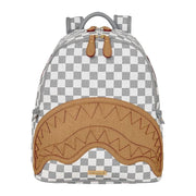 Zaini Sprayground Embossed Cream Check Savage Backpack