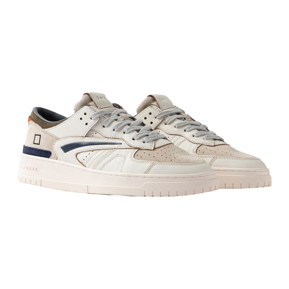 Sneakers DATE Torneo Colored white-green, vista 2