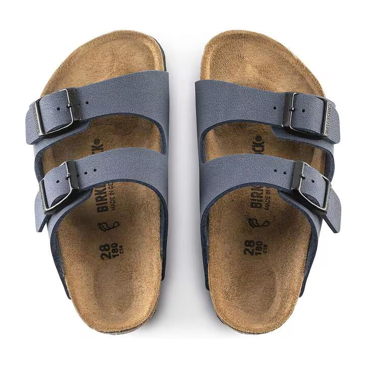 Sandali Birkenstock Arizona Kids Navy, Birkibuc, vista 3