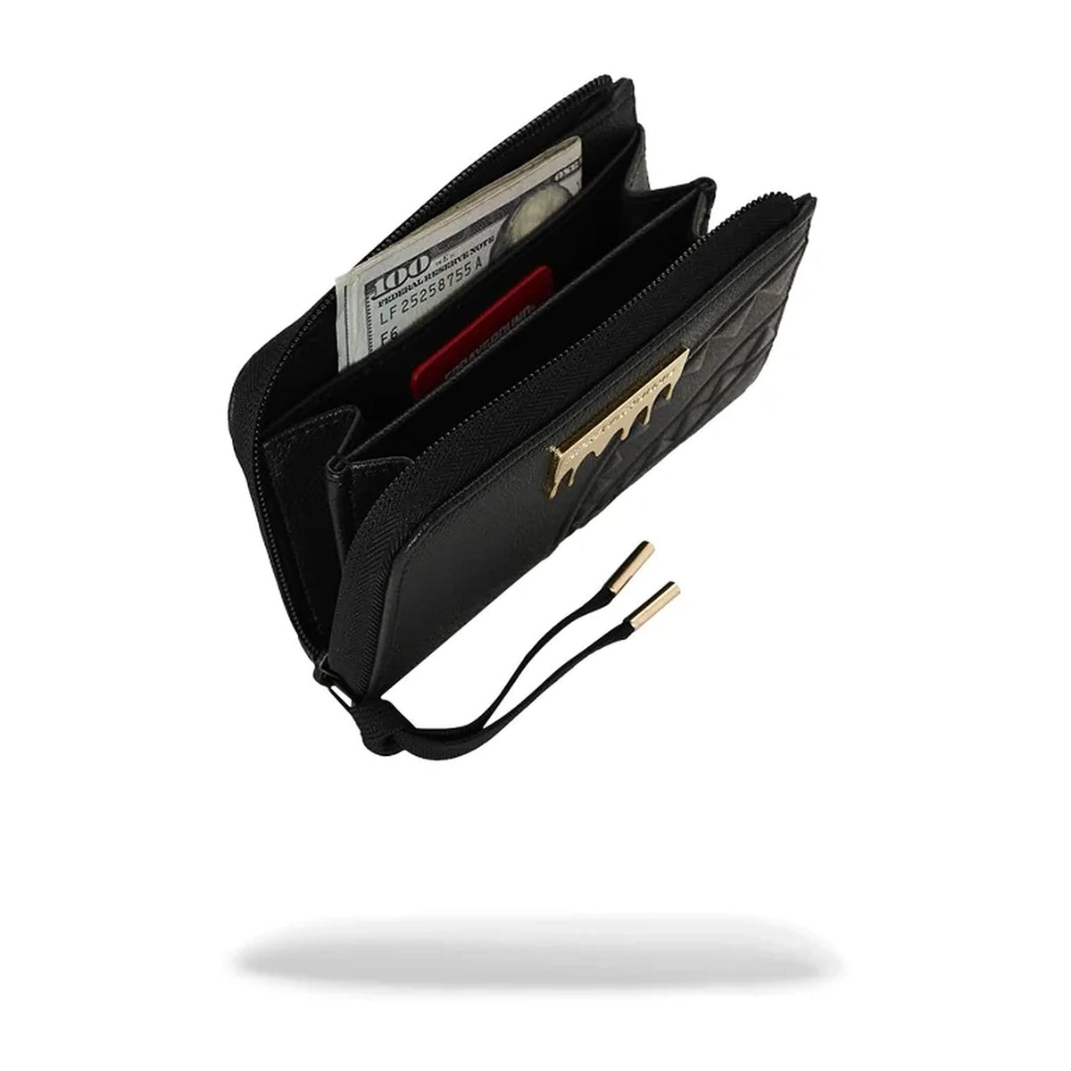 Portafogli Sprayground Gold Brick Luxe Wallet, vista 3