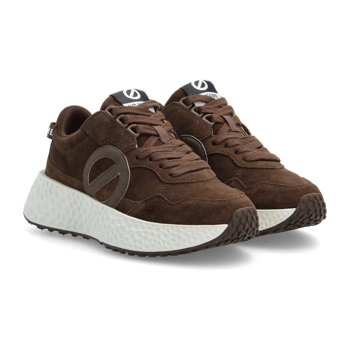 Sneakers No Name Carter Jogger Suede Brown, vista 2