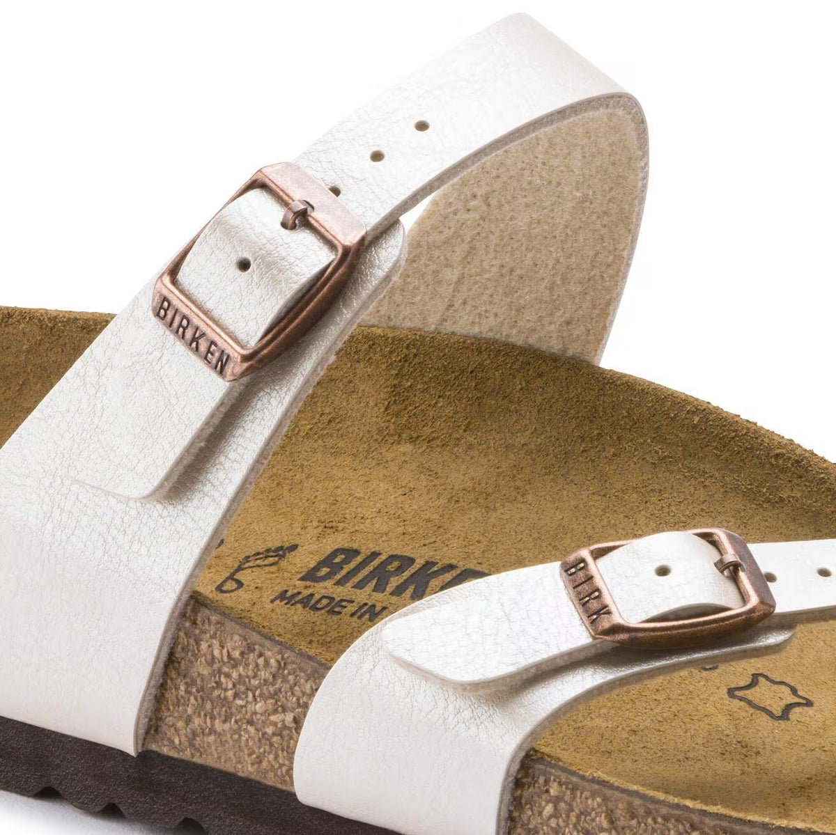 Sandali Bassi Birkenstock Mayari Graceful Pearl White, Birko Flor – foto 4