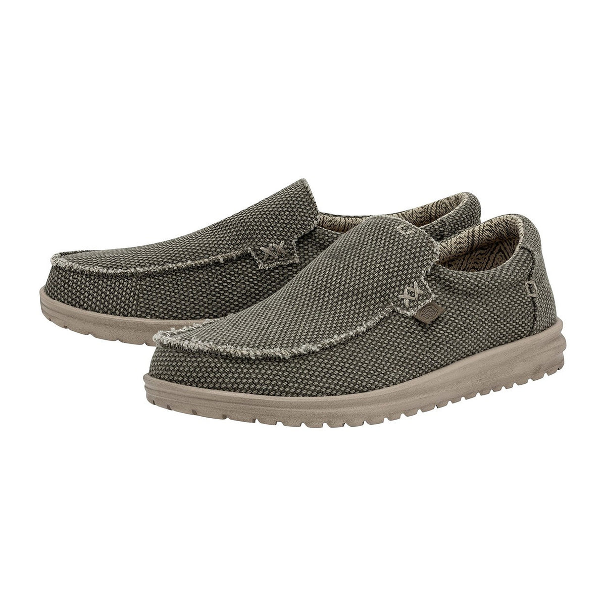 Mocassini Hey Dude Mikka Braided Army, vista 2