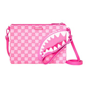 Pochette Sprayground Pink NEW Check Faces Crossover Clutch