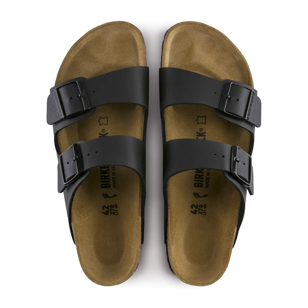 Sandali Birkenstock Arizona Black, Birko Flor, vista 2