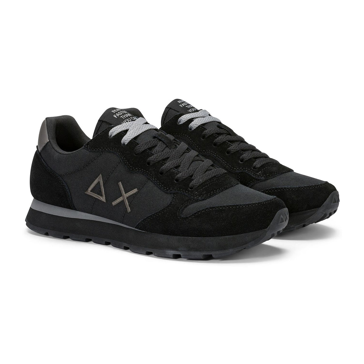 Sneakers Sun68 Tom Solid Nero/Grigio, vista 2