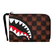 Portafogli Sprayground Sharks IN Paris WTF Bubble Brown Check Wallet