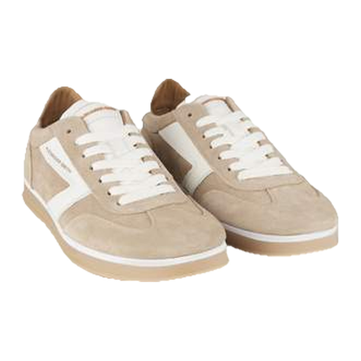 Scarpe Alexander Smith Thames Man Sneaker In Camoscio Beige, vista 2