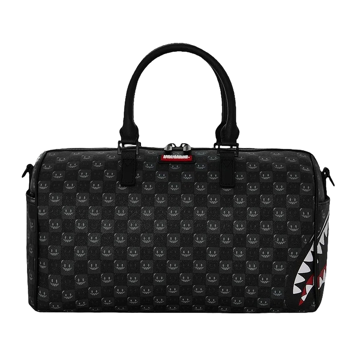 Zaini Sprayground Sharks IN Paris WTF Bubbly Black Check Mini Duffle