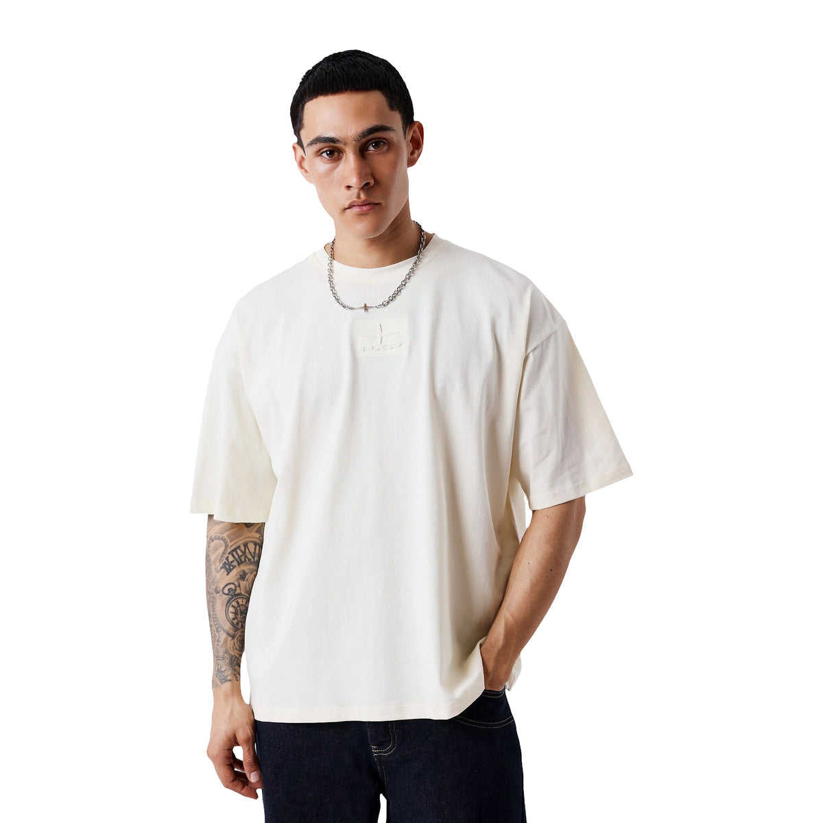 T-Shirt Project X Paris con motivo a rilievo, vista 3