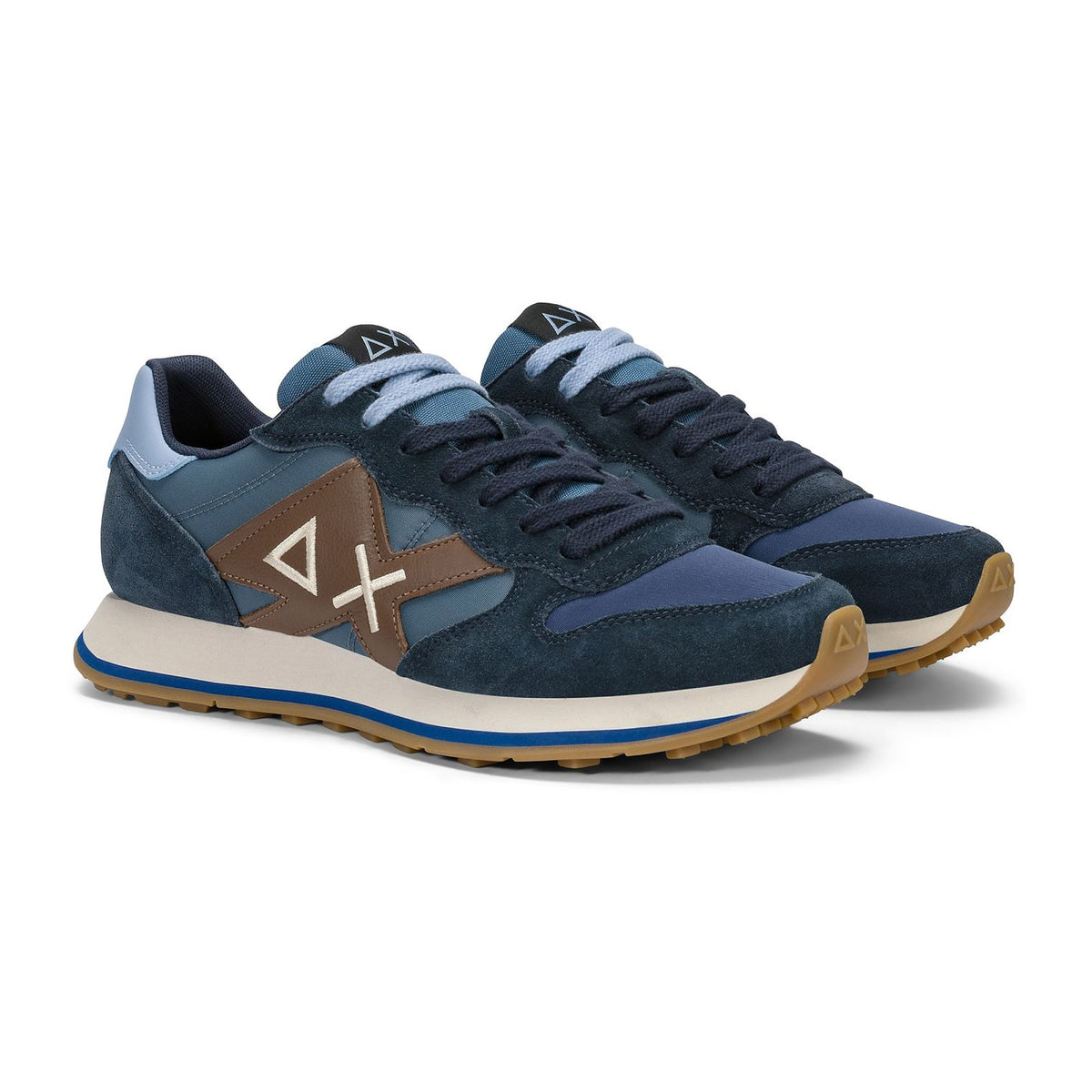 Sneakers Sun68 Jaki 2.0 Bicolor Navy Blue, vista 3