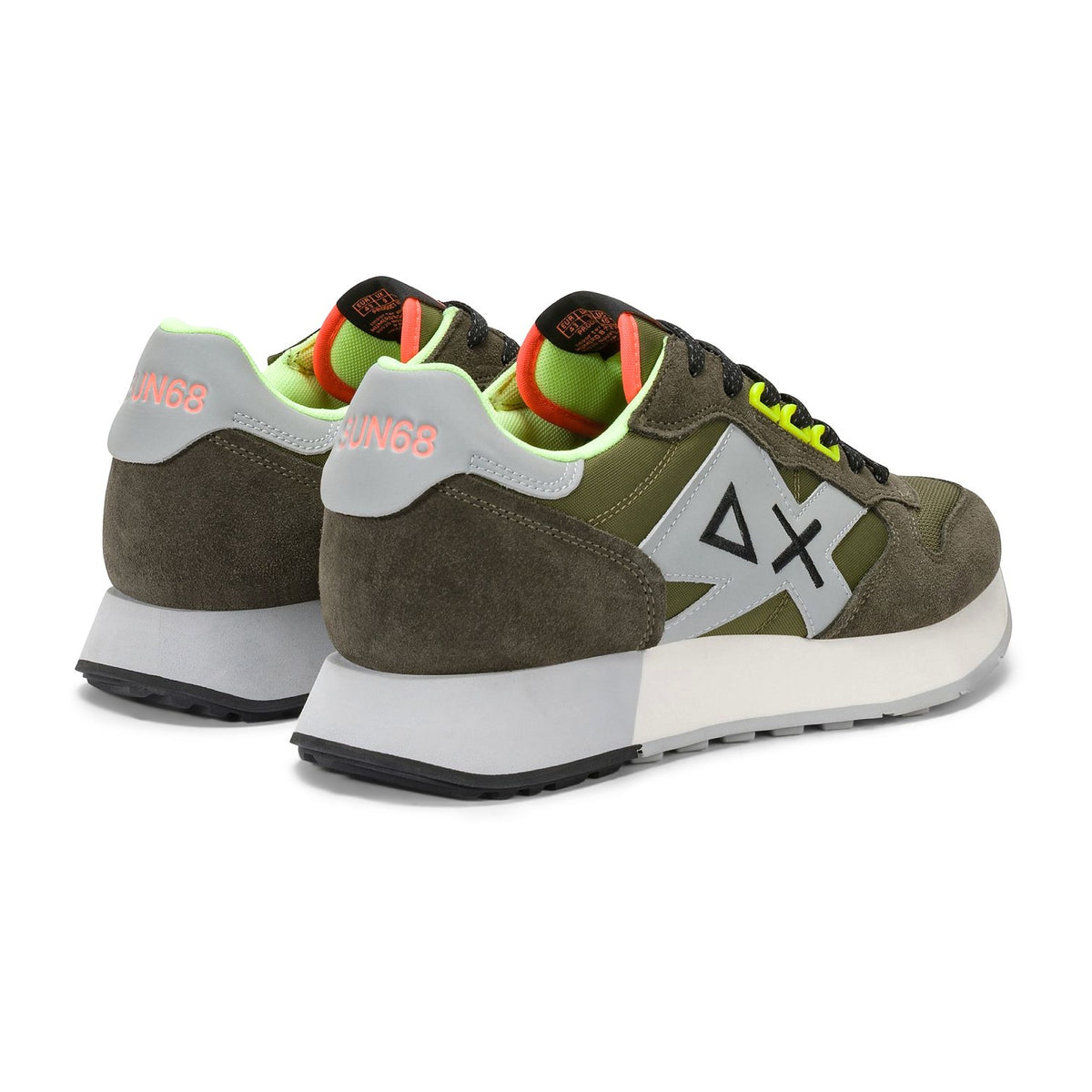 Sneakers Sun68 Jaki 2.0 Fluo Militare, vista 3