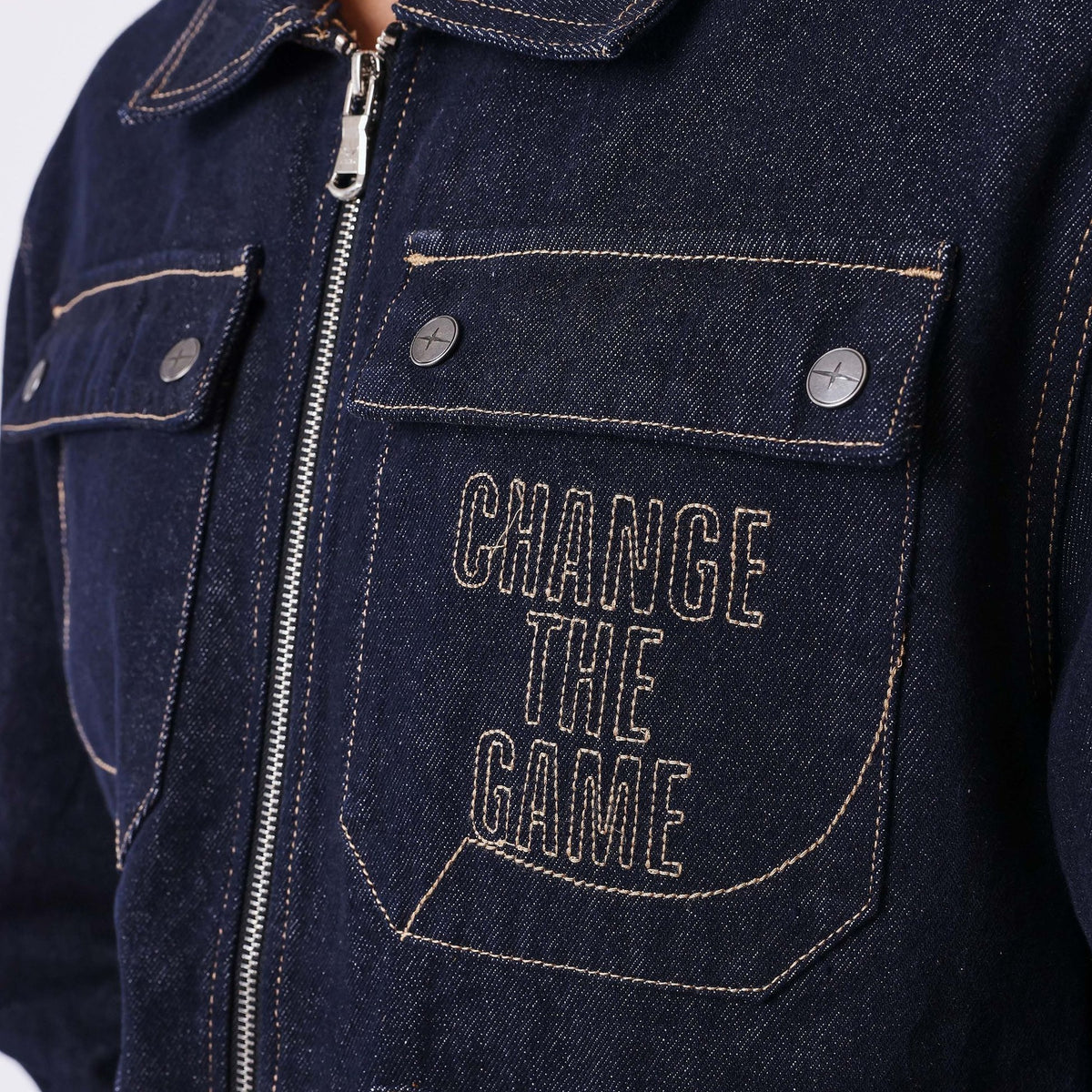 Giacche Project X Paris Giacca In Denim Classy, vista 3