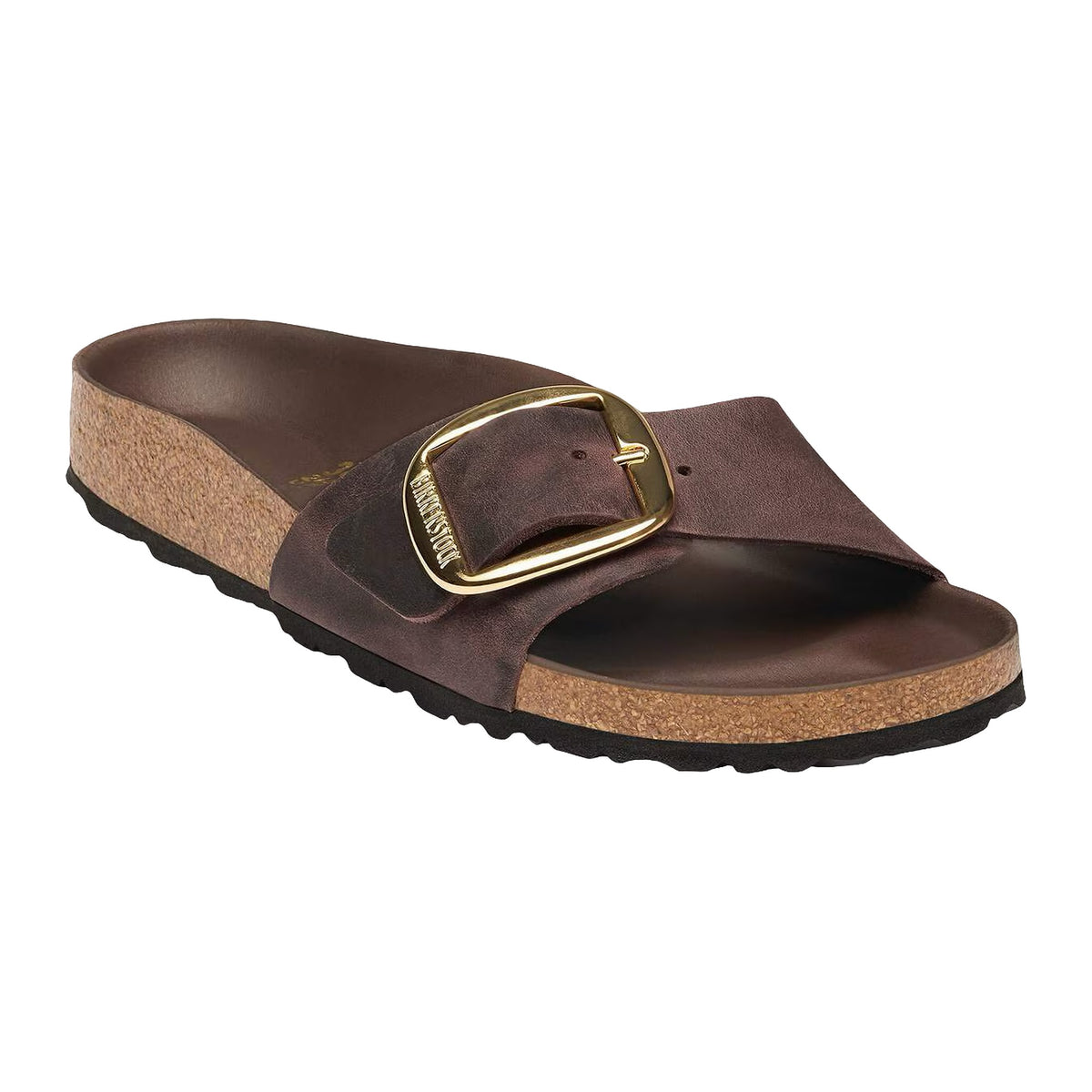 Sandali Bassi Birkenstock Madrid Big Buckle HEX Habana, Oiled Leather