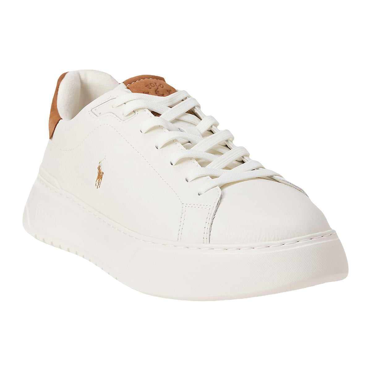 Sneakers Polo Ralph Lauren Rlite Court Low Top Lace Off White/Tan, vista 2