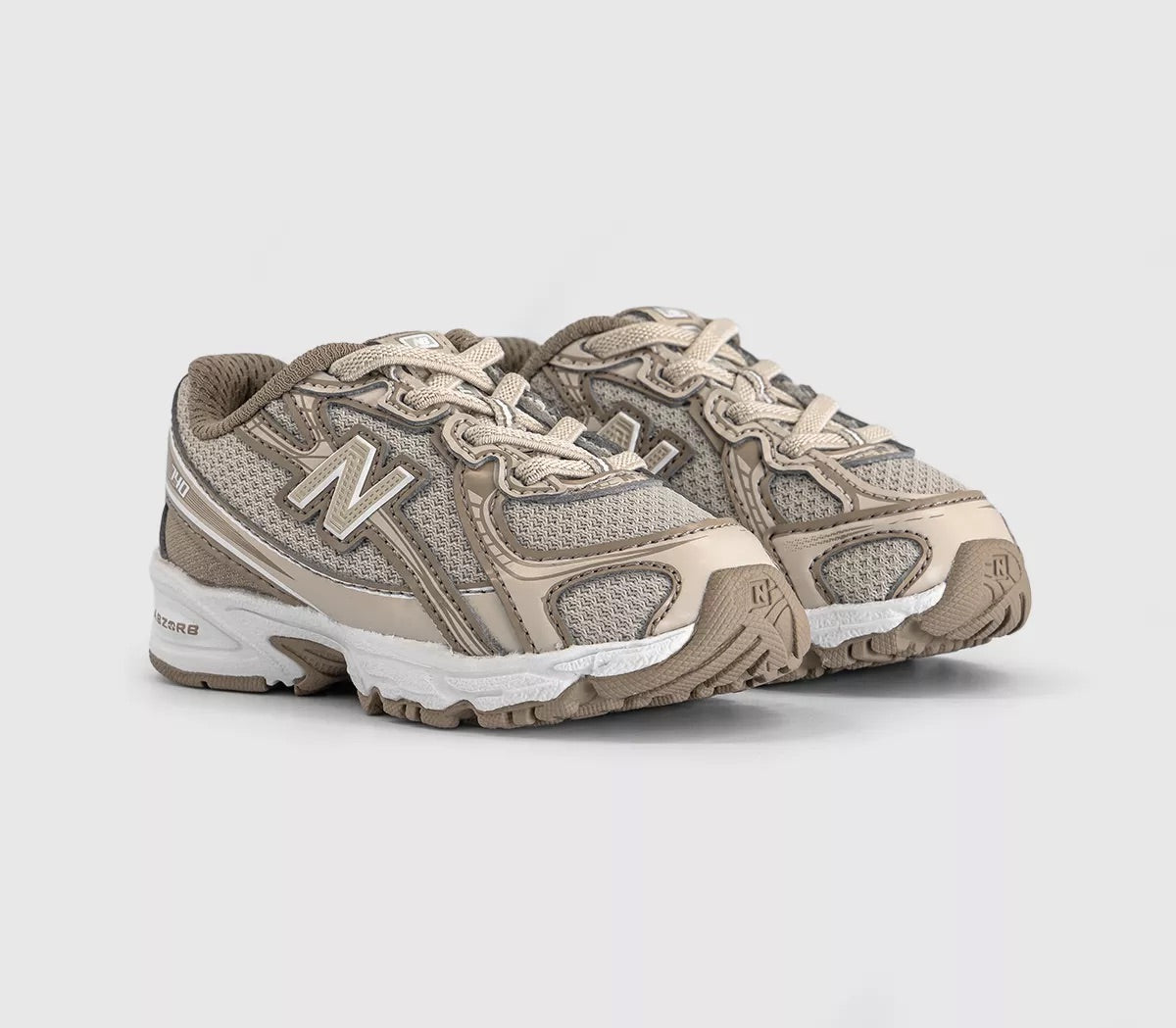 New Balance 740 Bungee Lace Infant Timberwolf/Driftwood