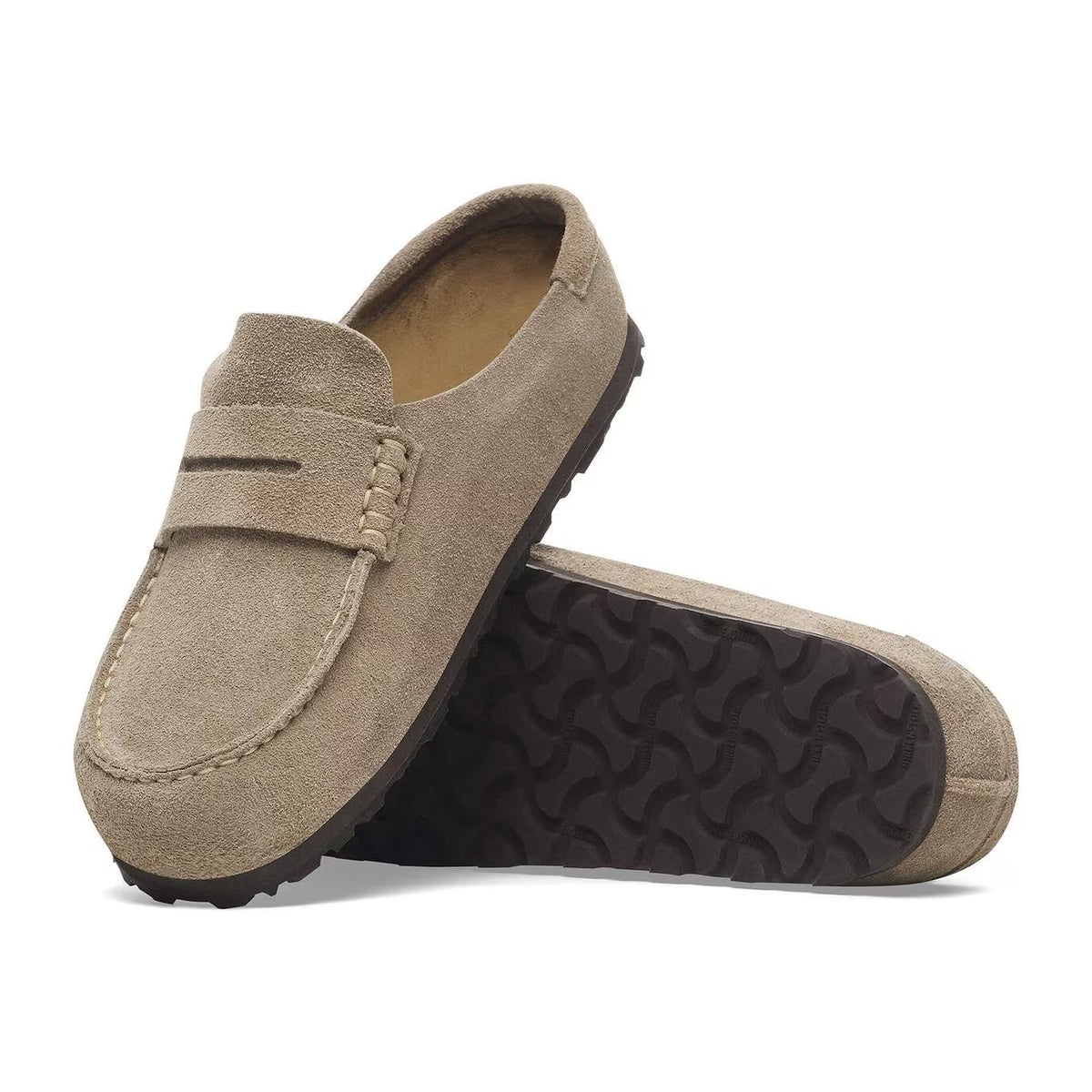 Sandali Birkenstock Naples Wrapped Taupe, Suede Leather – foto 3