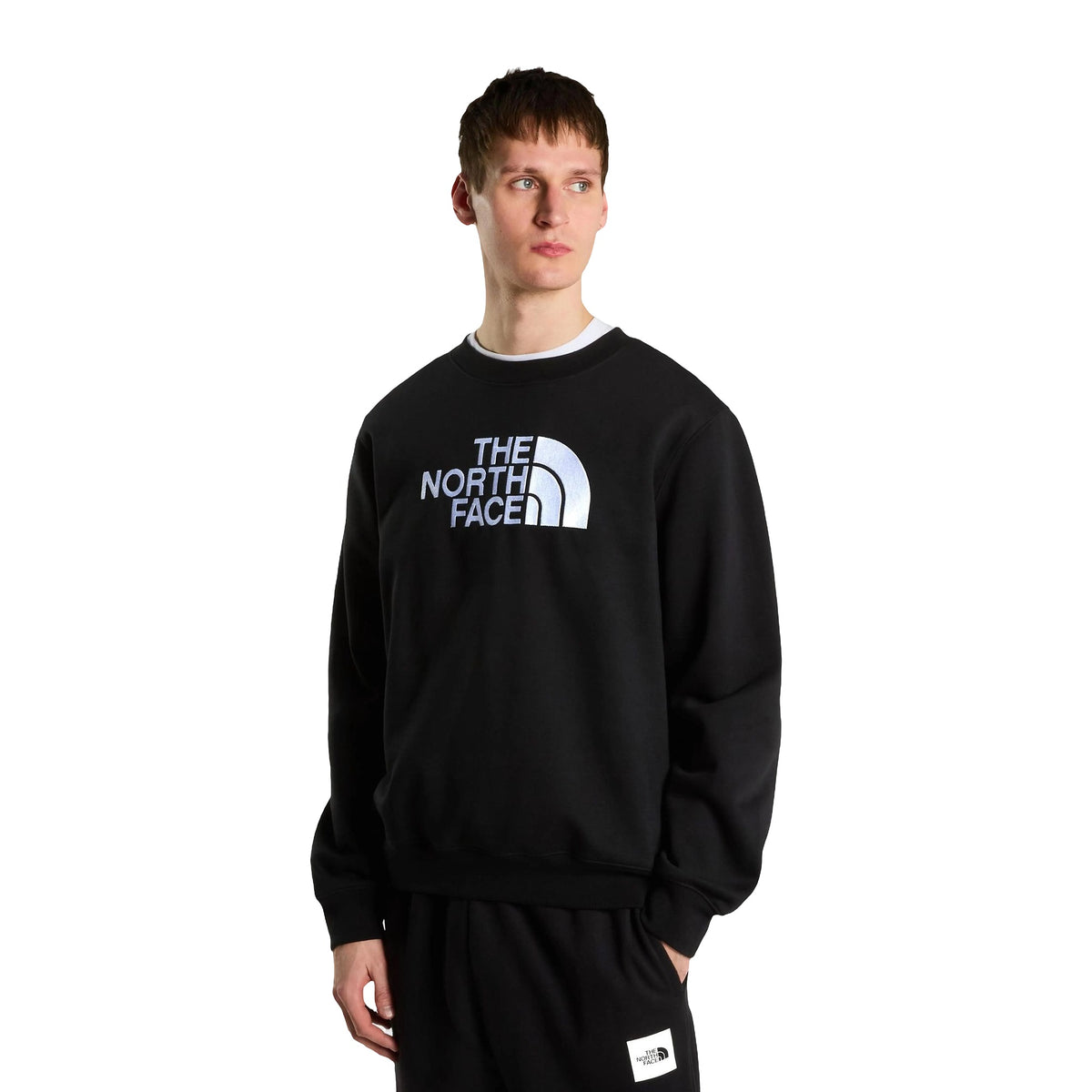 Felpe The North Face Essential Drew Peak Regular Nero Bianco