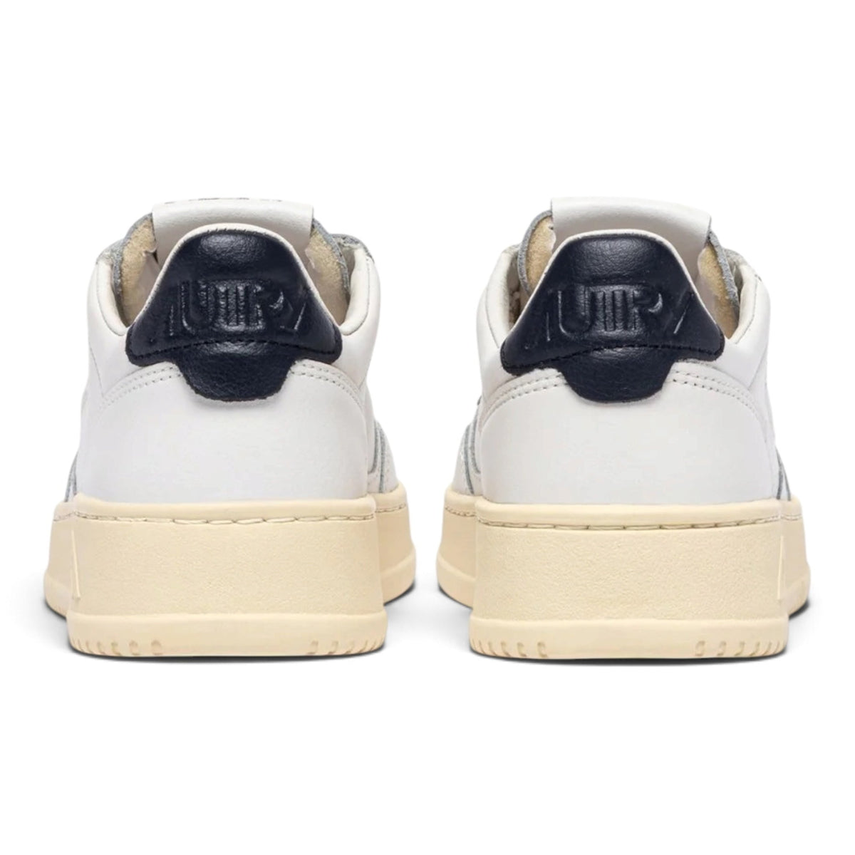 Sneakers Autry Medalist Low in pelle bianca e space blu – foto 3