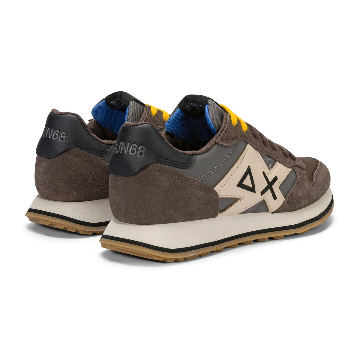 Sneakers Sun68 Jaki 2.0 Bicolor Marrone, vista 2