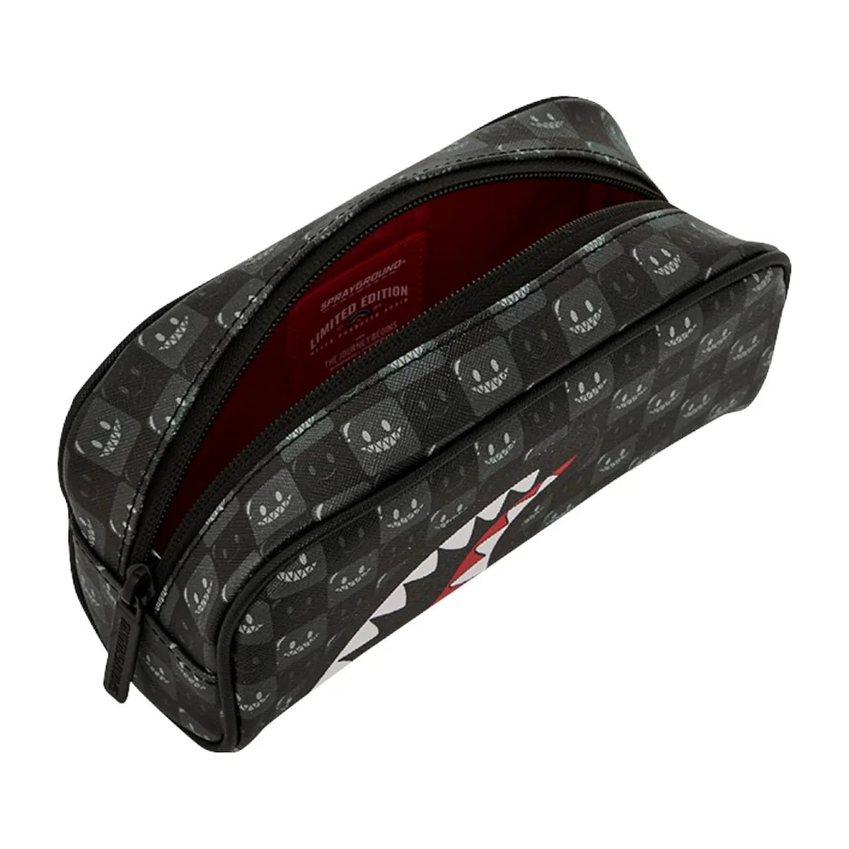 Pochette Sprayground Sharks IN Paris WTF Bubbly Black Check Pouch, vista 3