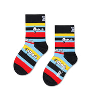 Kids Peanuts Snoopy Stripe Sock Happy Socks nero