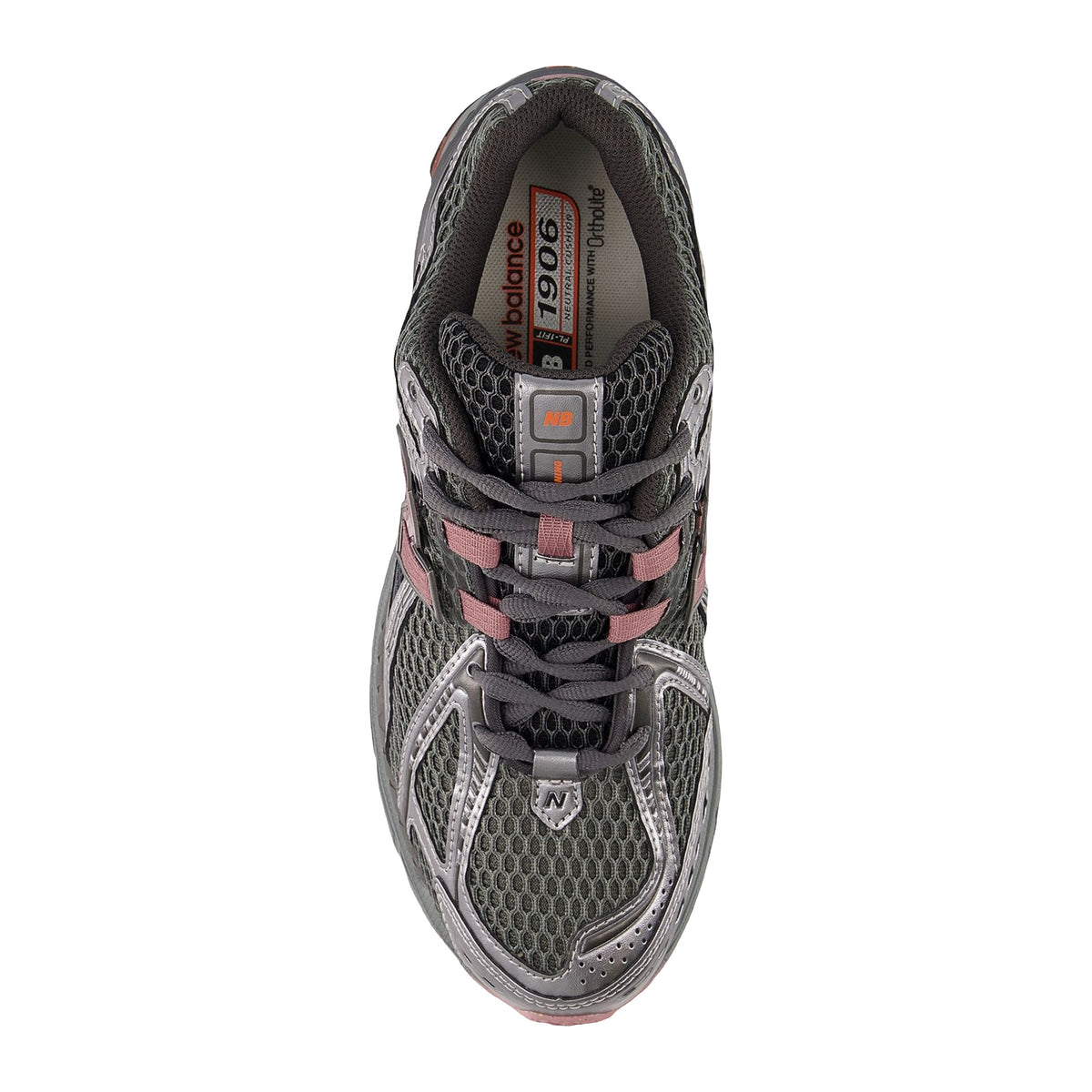 Sneakers New Balance 1906r Dark Silver Metallic/Rosewood, vista 3