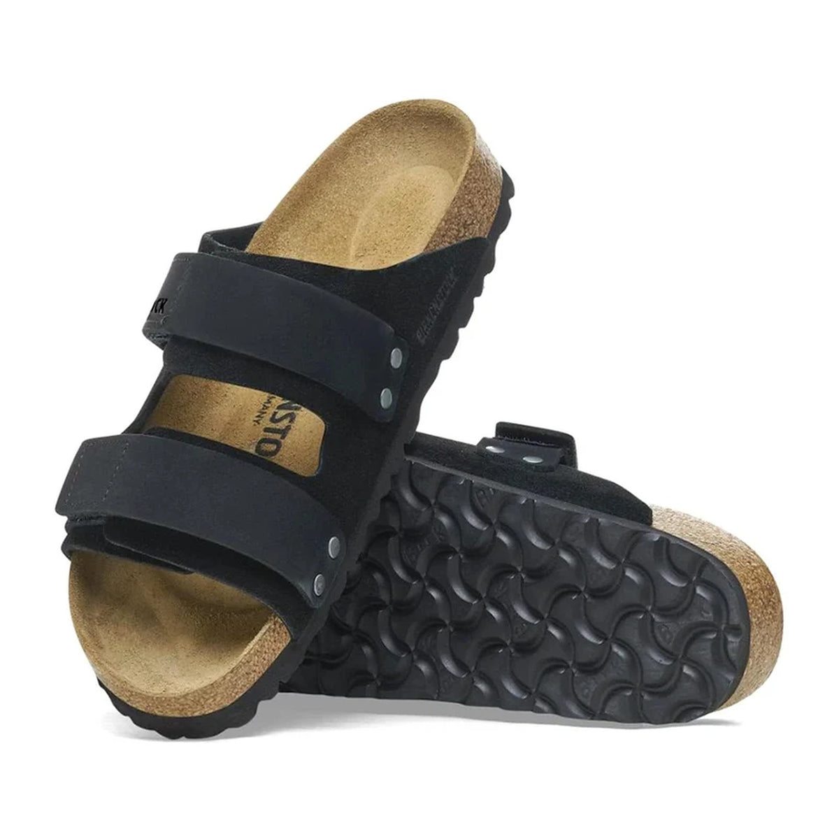 Ciabatte Birkenstock Uji Black, Suede Leather/Nubuck – foto 3