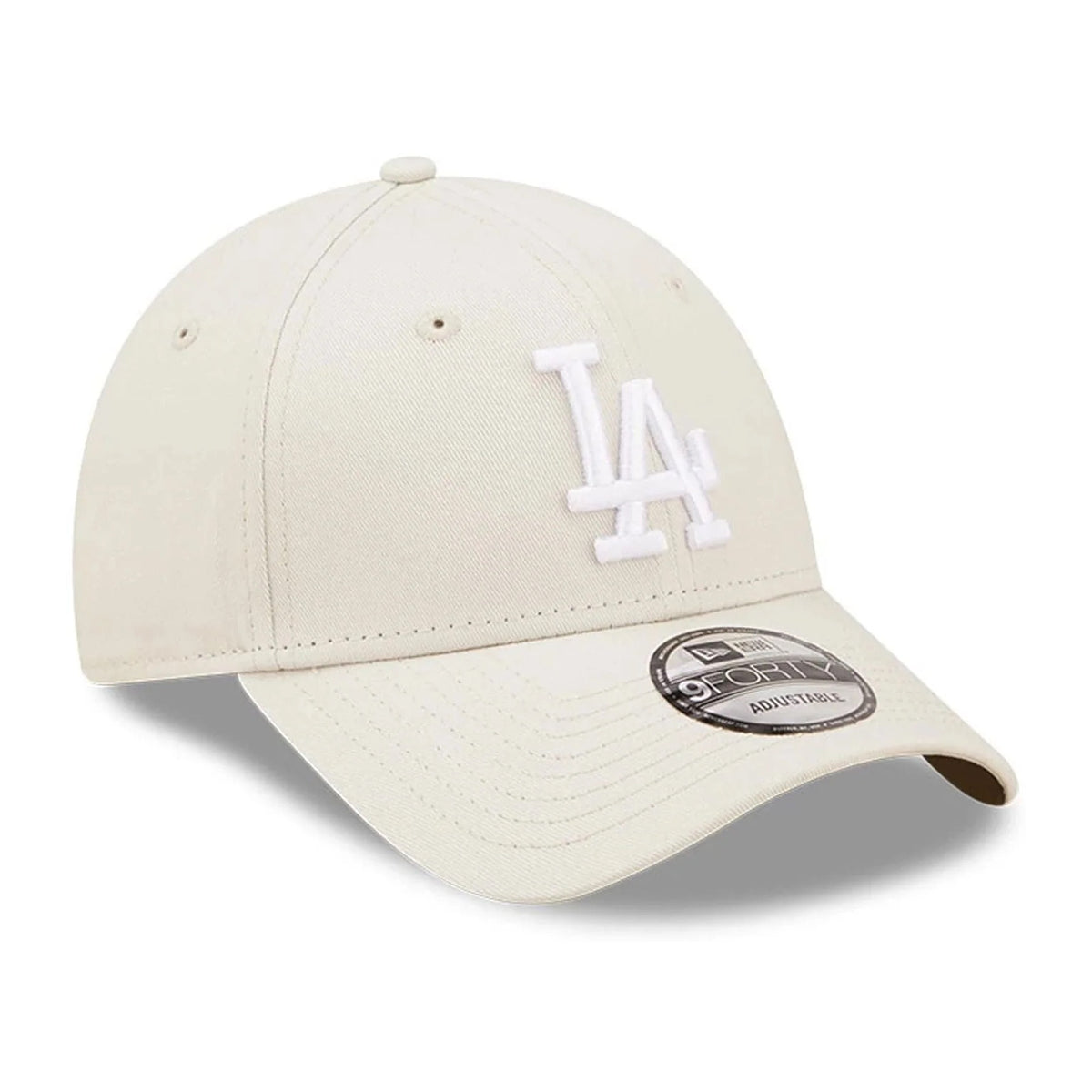 Cappelli New Era Cappellino 9forty Regolabile LA Dodgers League Essential Panna, vista 3