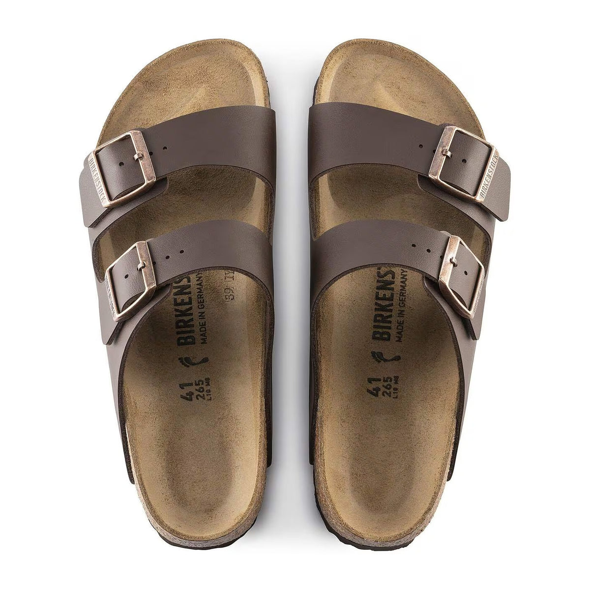 Sandali Birkenstock Arizona Dark Brown, Birko Flor – foto 2