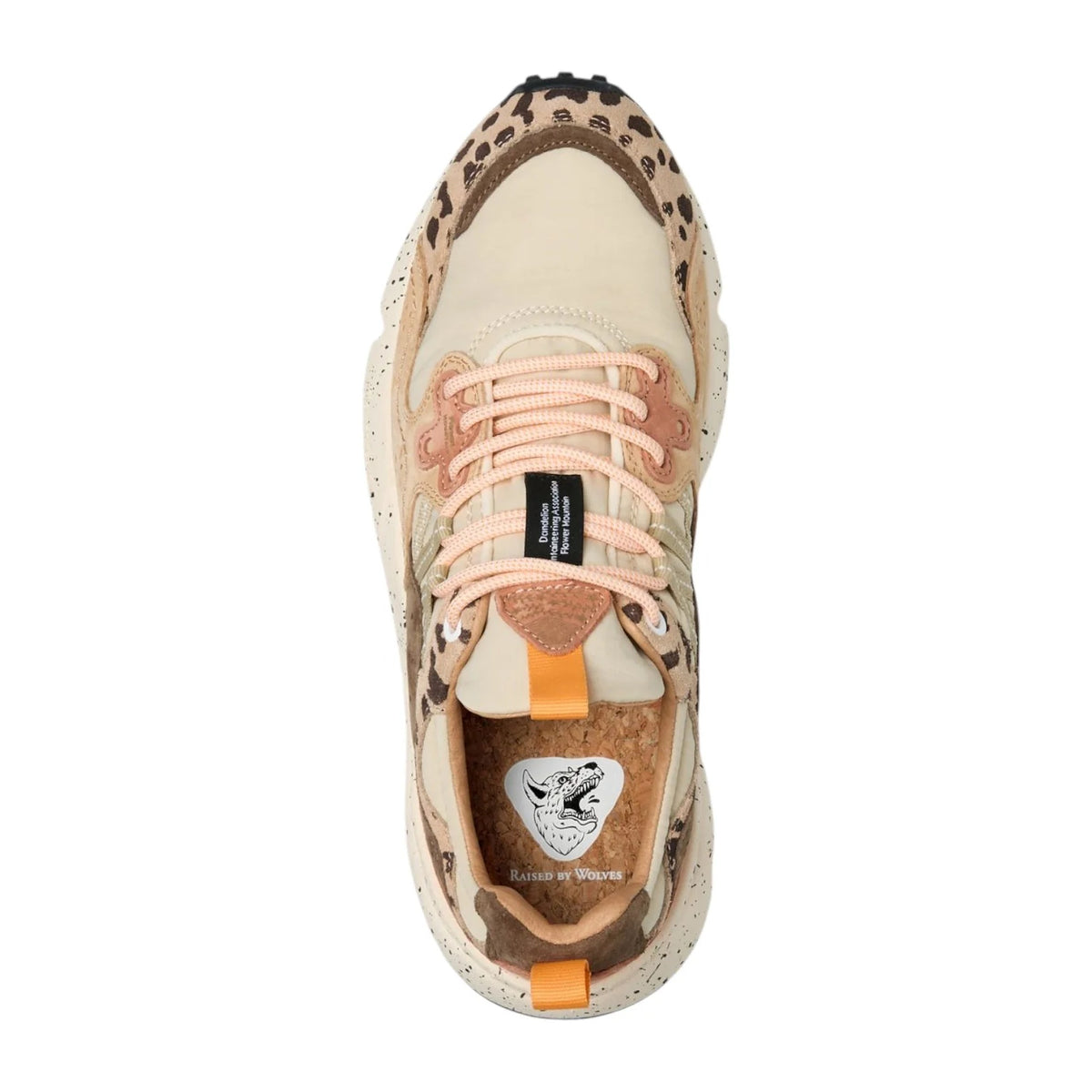 Sneakers Flower Mountain In Suede E Nylon Beige, Latte E Marrone – foto 2