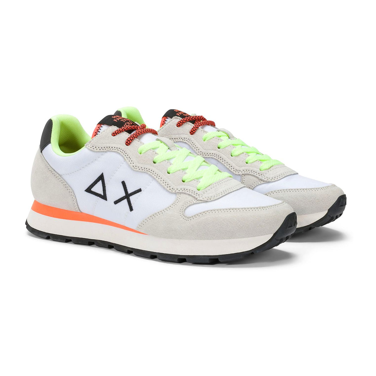 Sneakers Sun68 Tom Fluo Bianco, vista 2