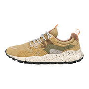Sneakers Flower Mountain In Suede E Tessuto Tecnico - Beige-verde