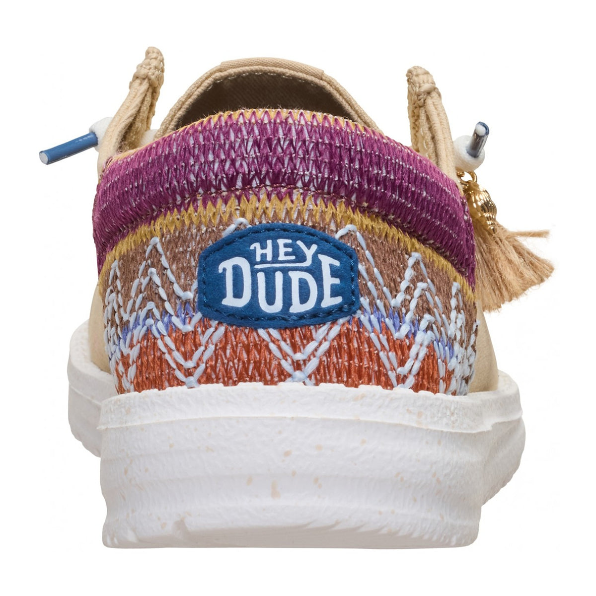 Ballerine e Mocassini Hey Dude Wendy Funk Beach Woven Irish Cream/Multi, vista 3