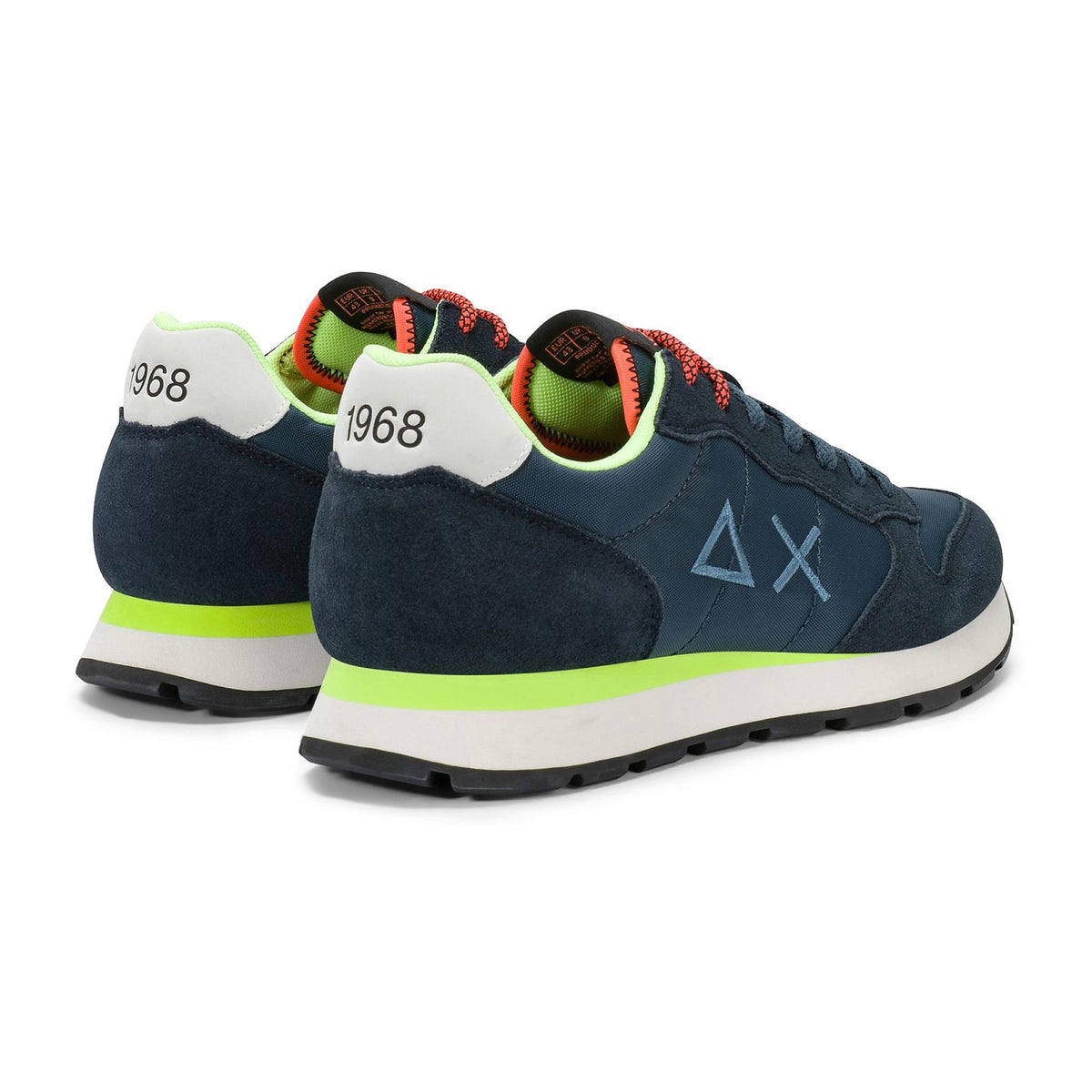 Sneakers Sun68 Tom Fluo Navy Blue, vista 3