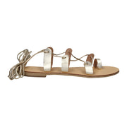 Sandali Bassi Nicolas Lainas Schiava In Pelle Oro